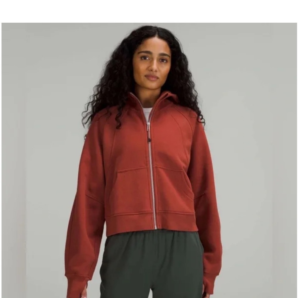 Lululemon Scuba Oversized Full Zip Cayenne hoodie